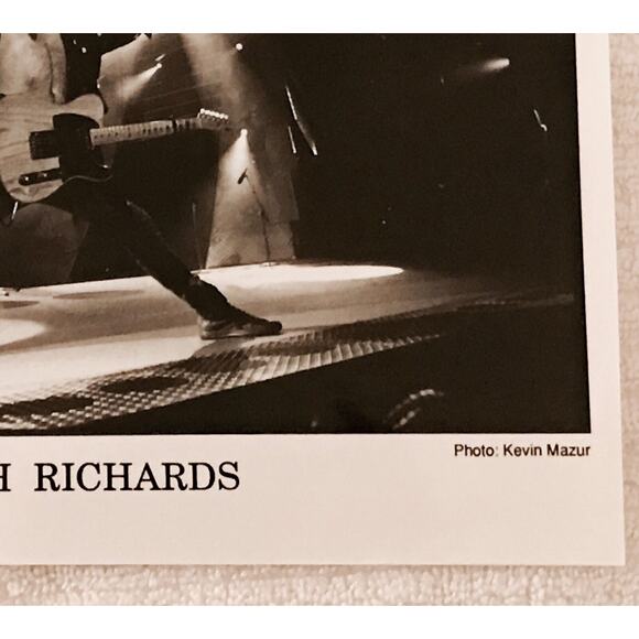 KEITH RICHARDS Photograph KEVIN MAZUR Promo B&W 8x10 Press Photo Rolling Stones - Picture 5 of 6